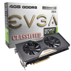 EVGA、4GBメモリ搭載でオーバークロック仕様のGeForce GTX 770カード