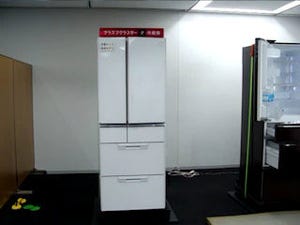 地震を感知すると冷蔵室のドアをロックしてくれる! - シャープが新型「プラズマクラスター冷蔵庫」の発表会を開催