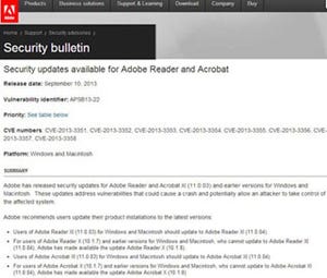 Adobe ReaderやAcrobatで更新プログラム公開 - コード実行の脆弱性に対処