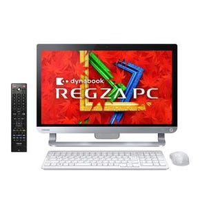 東芝、TVチューナー3基搭載の21.5型「REGZA PC D814」 - 4K出力に新対応