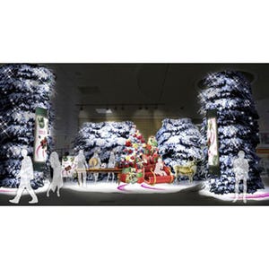 東京都・渋谷マークシティで特別装飾の「ココロをつなぐ、クリスマス」開催