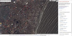 Google、災害情報マップでフィリピン台風の衛星写真を公開