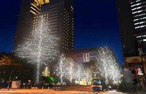 大阪府・天満橋に高さ25mのツリーが登場! "リバーサイドクリスマス"を開催