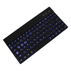 上海問屋、暗闇で青く光るBluetooth 3.0キーボード