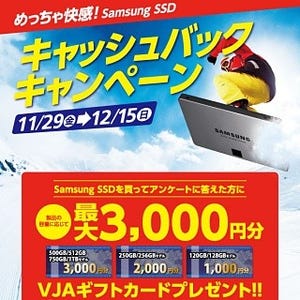 Samsung SSD 840 EVO/PROを買うと最大3,000円還元のキャンペーン