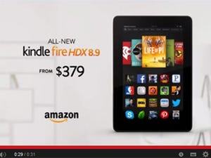 米Amazon、「Kindle Fire HDX 8.9」と「iPad Air」の比較動画広告を公開