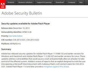 Adobe Systems、Flash Playerの最新アップデート公開