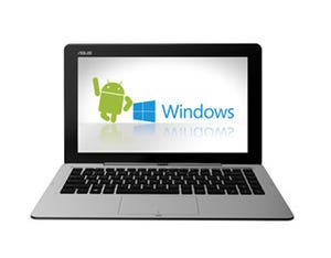 ASUS、Windows 8とAndroidのデュアルOSを搭載した着脱式タブレット