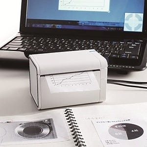 キングジム、PC画面の一部を手軽に印刷できるコンパクトな感熱式プリンタ