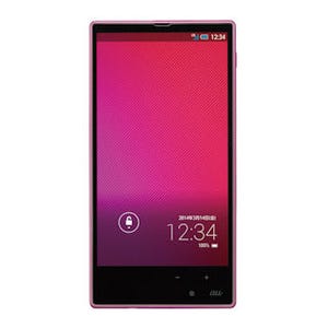 KDDI、F1.9レンズ搭載の3辺狭額縁スマホ「AQUOS PHONE SERIE mini SHL24」