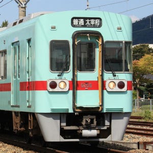 西日本鉄道、太宰府方面「観梅列車」出発式開催 - 特製ヘッドマークも掲出