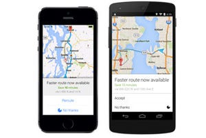 「Google Maps」アプリ、ナビゲーションにルート変更のお勧め通知機能