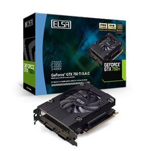 ELSA、小型の「S.A.Cファン」を採用したGeForce GTX 750 Ti/750搭載カード