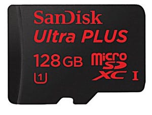 サンディスク、世界最大容量128GBを実現したmicroSDメモリーカード