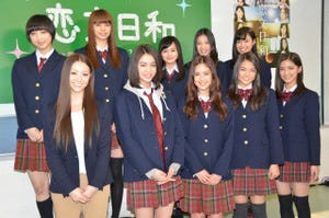 E-girls、『恋文日和』最終回を前に制服姿で登場「もっとお芝居をやりたい｣