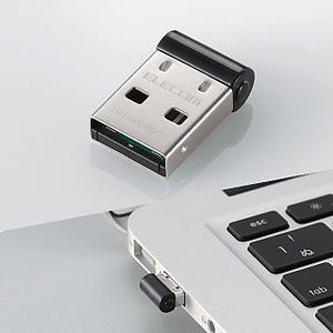 エレコム、Bluetooth4.0＋EDR/LE準拠の超小型USBアダプタ
