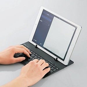 エレコム、厚み5.2mmのiPad Air専用Bluetoothキーボード&スタンドカバー