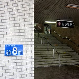 JR北海道、室蘭本線・函館本線などの駅で津波に備えた「海抜表示板」を設置