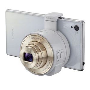 ソニー、レンズ型カメラのQX100とQX10が「シャッター半押し」合焦に対応