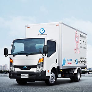 日産、電気トラック「e-NT400テストトラック」の実証運行を富山市と開始