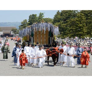 京都府三大祭の「葵祭」開催 - 500名以上からなる平安貴族の行列が1キロも