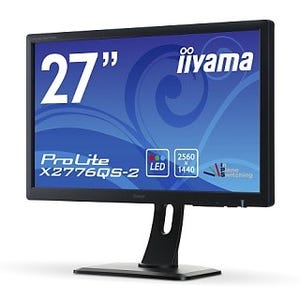 iiyama、ノングレアAH-IPSパネルの27型2,560×1,440ドット液晶ディスプレイ