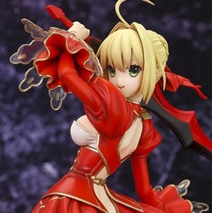 『Fate/EXTRA』赤い衣装を纏ったセイバーがフィギュアに、2014年10月発売へ