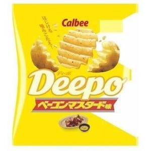 ディープカットのポテトチップス「Deepo」に、ベーコンマスタード味が登場