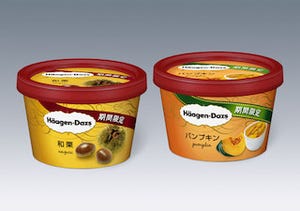 ハーゲンダッツ、濃厚ソースのミニカップ「和栗」「パンプキン」を限定販売