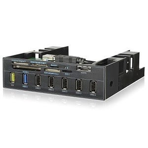 ENERMAX、USB急速充電ポートやeSATA端子を備えた5インチベイ用カードリーダ