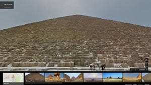 エジプト・ギザの3大ピラミッドとスフィンクス、ストリートビューで公開
