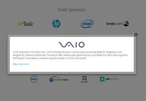 Adobe MAXでVAIOのタブレット試作機が展示 - 「デスクトップ並みの性能」