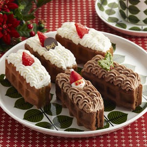ワッフル・ケーキの専門店が、"ふた口サイズ"のクリスマスケーキを発売