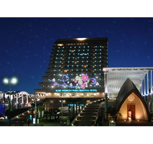 兵庫県神戸市のホテルで"フラワーハート"がテーマのイルミネーション開催