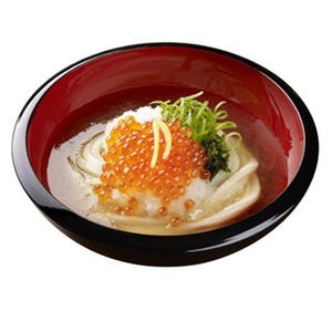 丸亀製麺、とれたての知床産いくらを使用した「知床いくらうどん」発売