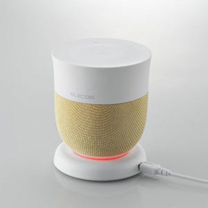 エレコム、ワイヤレス充電対応のカップ&ソーサー型Bluetoothスピーカー