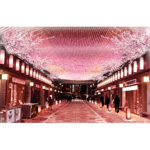 日本橋で「桜フェスティバル」開催 - 特別メニューや幻想ライトアップも