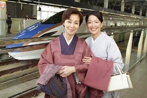 フジ昼ドラ『花嫁のれん』北陸新幹線金沢駅ホームでラストシーン撮影