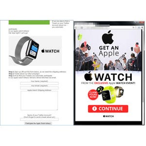 「Apple Watchプレゼント」の詐欺サイトが出現、3割が日本からのアクセス