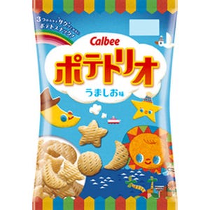 カルビー、親子向け絵本連動型スナック「ポテトリオ」を2つの味で発売