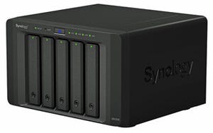 Synology、クアッドコアCPU搭載のSMB向け5ベイNAS「DiskStation DS1515」