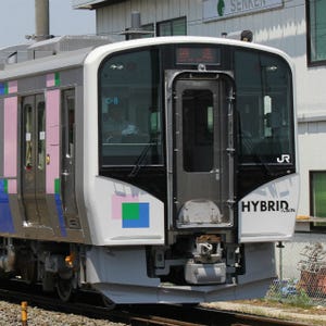 JR東日本HB-E210系、仙石東北ライン新型車両が展示会で石巻駅へ! 写真48枚