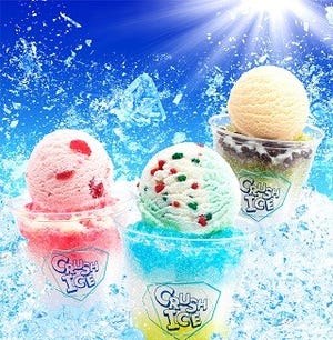 サーティワン、かき氷とアイスがコラボした「クラッシュアイス」発売