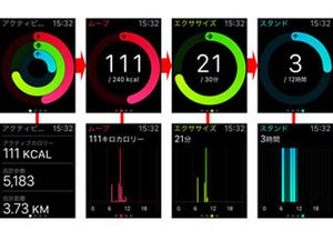 Apple Watch基本の「き」 - Apple Watchで一日の運動量を自動的に記録する『アクティビティ』の使い方1