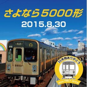 名古屋市交通局、地下鉄東山線5000形引退! 8/30ラストラン、記念装飾も実施