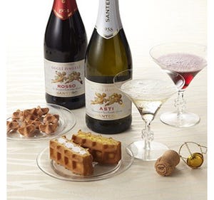 ワッフルケーキ専門店がスパークリングワイン&ワッフルのセット2種を発売