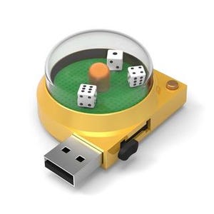 グリーンハウス、ダイスゲームやルーレットで遊べるカジノ風USBメモリ