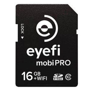Wi-Fi内蔵SDHCカード「Eyefi Mobi Pro 16GB」 - クラウドサービス1年分付き