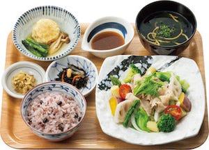 「やよい軒」、柚子胡椒×醤油のたれで食べる「温野菜の豚しゃぶ定食」発売
