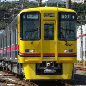 京王電鉄が事業用車両を新造、先頭部は黄色 - 総合高速検測車「DAX」を牽引